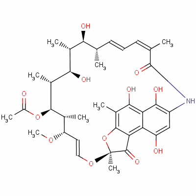 利福霉素结构式_6998-60-3结构式