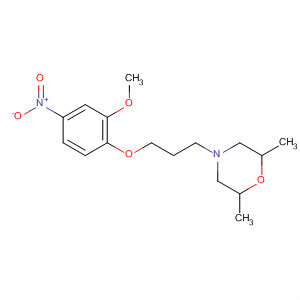 4-[3-(2-甲氧基-4-硝基-苯氧基)-丙基]-2,6-二甲基-吗啉结构式_700804-27-9结构式