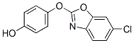 4(6-氯-1,3-苯并恶唑-2-基)氧基]苯酚结构式_70217-01-5结构式