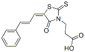 3-[4-氧代-5-(3-苯基亚烯丙基)-2-硫氧代-3-噻唑烷]-丙酸结构式_7025-17-4结构式