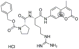 Z-脯氨酰-精氨酸-7-胺基-4-甲基香豆素盐酸盐结构式_70375-23-4结构式
