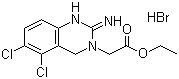 5,6-二氯-3,4-二氢-2(1H)-亚胺喹唑啉-3-乙酸乙酯氢溴酸盐结构式_70381-75-8结构式