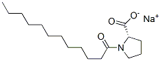 N-十二碳酰-L-脯氨酸钠结构式_70609-63-1结构式