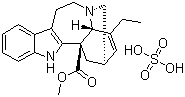 硫酸长春质碱结构式_70674-90-7结构式