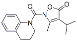 (9CI)-1,2,3,4-四氢-1-[[3-甲基-4-(1-甲基乙基)-5-氧代-2(5H)-异噁唑yl]羰基]-喹啉结构式_706804-11-7结构式