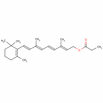 视黄基丙酸酯结构式_7069-42-3结构式