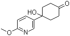 4-羟基-4-(6-甲氧基吡啶-3-基)环己酮结构式_708273-57-8结构式