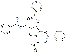 1-乙酰氧基-2,3,5-三苯甲酰氧基-1-ALPHA-D-呋喃核糖结构式_70832-64-3结构式
