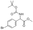 (4-溴苯基)-叔丁氧基羰基氨基乙酸甲酯结构式_709665-73-6结构式