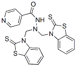 N,N-双[(2-磺酰基苯并噻唑-3-基)甲基]吡啶-4-碳酰肼结构式_71085-96-6结构式