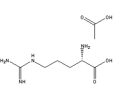 L-精氨酸醋酸盐结构式_71173-62-1结构式