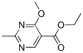 4-甲氧基-2-甲基-5-嘧啶羧酸乙酯结构式_7122-77-2结构式