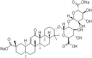 甘草酸二钠结构式_71277-79-7结构式