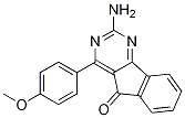 2-氨基-4-(4-甲氧基苯基)-5H-茚并[1,2-d]嘧啶-5-酮结构式_713514-51-3结构式