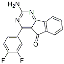 2-氨基-4-(3,4-二氟苯基)-5H-茚并[1,2-d]嘧啶-5-酮结构式_713514-76-2结构式