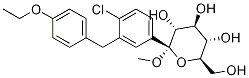 (2S,3r,4s,5s,6r)-2-(4-氯-3-(4-乙氧基苄基)苯基)-6-(羟基甲基)-2-甲氧基四氢-2H-吡喃-3,4,5-三醇结构式_714269-57-5结构式