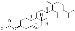 胆固醇甲酰氯结构式_7144-08-3结构式