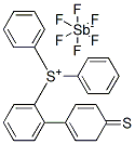 二苯基-(4-苯基硫)苯基锍六氟锑酸盐结构式_71449-78-0结构式