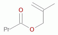 2-甲基烯丙基丁酸酯结构式_7149-29-3结构式