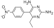 6-乙基-5-(4-硝基-苯基)-嘧啶-2,4-二胺结构式_71552-34-6结构式