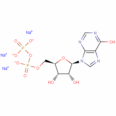 肌苷-5ˊ-二磷酸三钠盐结构式_71672-86-1结构式