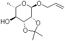 Allyl 2,3-o-isopropylidene-a-l-rhamnopyranoside Structure,71695-57-3Structure