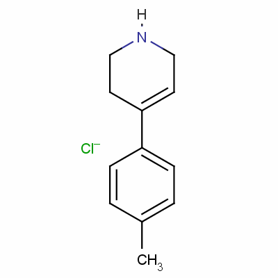 1,2,3,6-四氢-4-(4-甲基苯基)-吡啶盐酸盐结构式_71965-06-5结构式