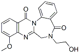 6,7-二氢-6-(2-羟基乙基)-9-甲氧基-喹唑啉并[3,2-a][1,4]苯并二氮杂卓-5,13-二酮结构式_71981-97-0结构式