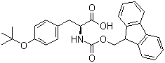 Fmoc-O-叔丁基-L-酪氨酸结构式_71989-38-3结构式