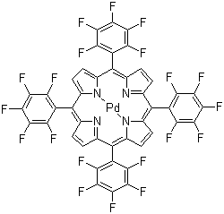 5,10,15,20-四(五氟苯基)-21H,23H-卟啉钯(II)结构式_72076-09-6结构式
