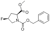 (2S,4S)-4-氟-1,2-吡咯烷二羧酸 2-甲基 1-(苯基甲基)酯结构式_72180-14-4结构式