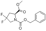 (2S)-4,4-二氟-1,2-吡咯烷二羧酸 2-甲基 1-(苯基甲基)酯结构式_72180-26-8结构式