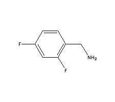 2,4-二氟苄胺结构式_72235-52-0结构式