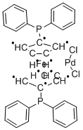 [1,1-双(二苯基膦基)二茂铁]二氯化钯结构式_72287-26-4结构式