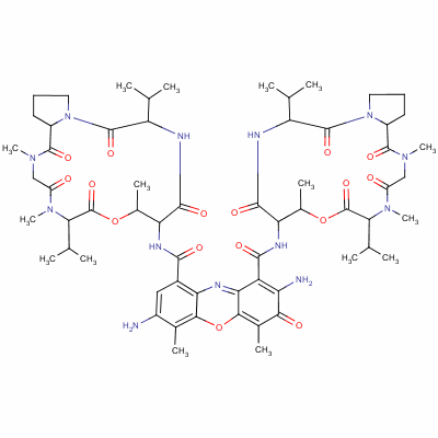 7-氨基放线菌素D结构式_7240-37-1结构式