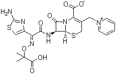 头孢他啶结构式_72558-82-8结构式