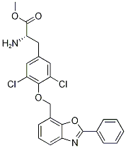 (S)-2-氨基-3-(3,5-二氯-4-((2-苯基苯并[d]噁唑-7-基)甲氧基)苯基)丙酸甲酯结构式_728862-92-8结构式