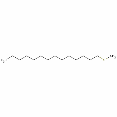 甲基十四基硫化物结构式_7289-45-4结构式