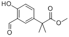 3-甲酰基-4-羟基-α,α-二甲基苯乙酸甲酯结构式_731015-44-4结构式