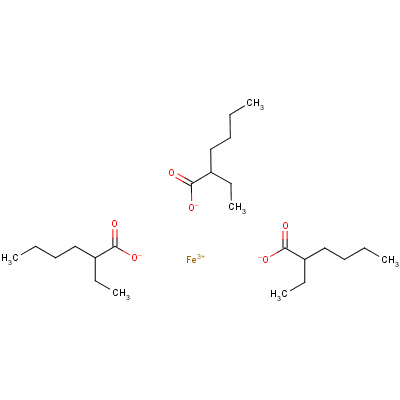 2-乙基己酸铁(III)溶剂油结构式_7321-53-1结构式