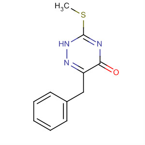 3-(甲基硫代)-6-苄基-1,2,4-噻嗪-5(2H)-酮结构式_7338-74-1结构式