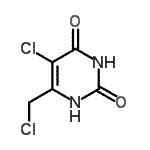5-氯-6-(氯甲基)-2,4(1h,3h)-嘧啶二酮结构式_73742-45-7结构式