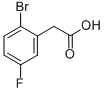 2-Bromo-5-fluorophenylacetic acid Structure,739336-26-6Structure
