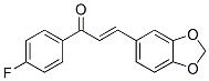 3-(1,3-苯并二氧杂环戊烯-5-基)-1-(4-氟苯基)-2-丙烯-1-酮结构式_7397-23-1结构式