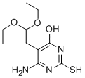 6-氨基-5(2,2-二乙氧基乙基)-4-羟基-2-巯基嘧啶结构式_7400-05-7结构式