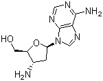 3’-氨基-2’,3’-双脱氧腺苷结构式_7403-25-0结构式