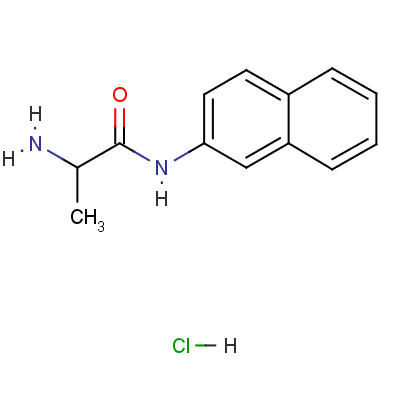 H-DL-丙氨酸-β-萘酰胺盐酸盐结构式_74144-49-3结构式