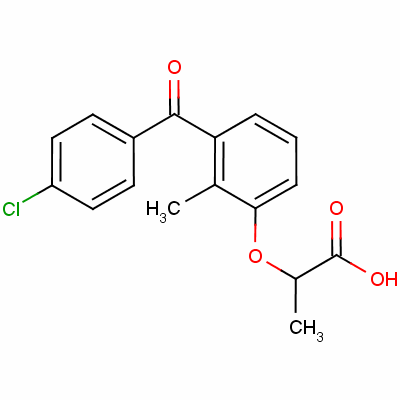 氯米洛芬结构式_74168-08-4结构式