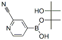 4-(4,4,5,5-四甲基-1,3,2-二氧硼烷)-2-吡啶甲腈结构式_741709-62-6结构式