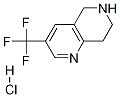 3-(三氟甲基)-5,6,7,8-四氢-1,6-萘啶盐酸盐结构式_741736-95-8结构式